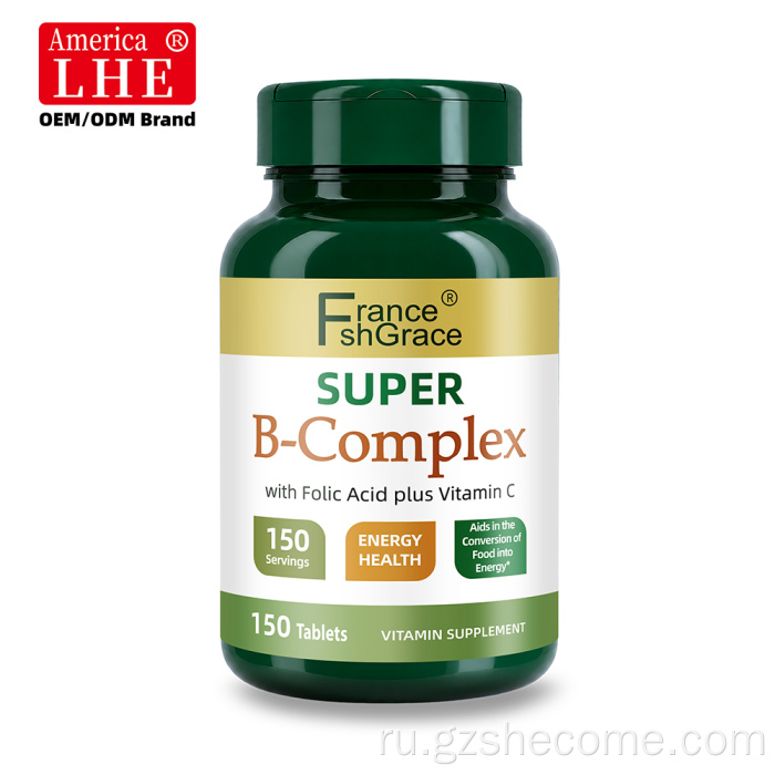 Таблетки Shecome Super B Complex для поддержки энергетического метаболизма